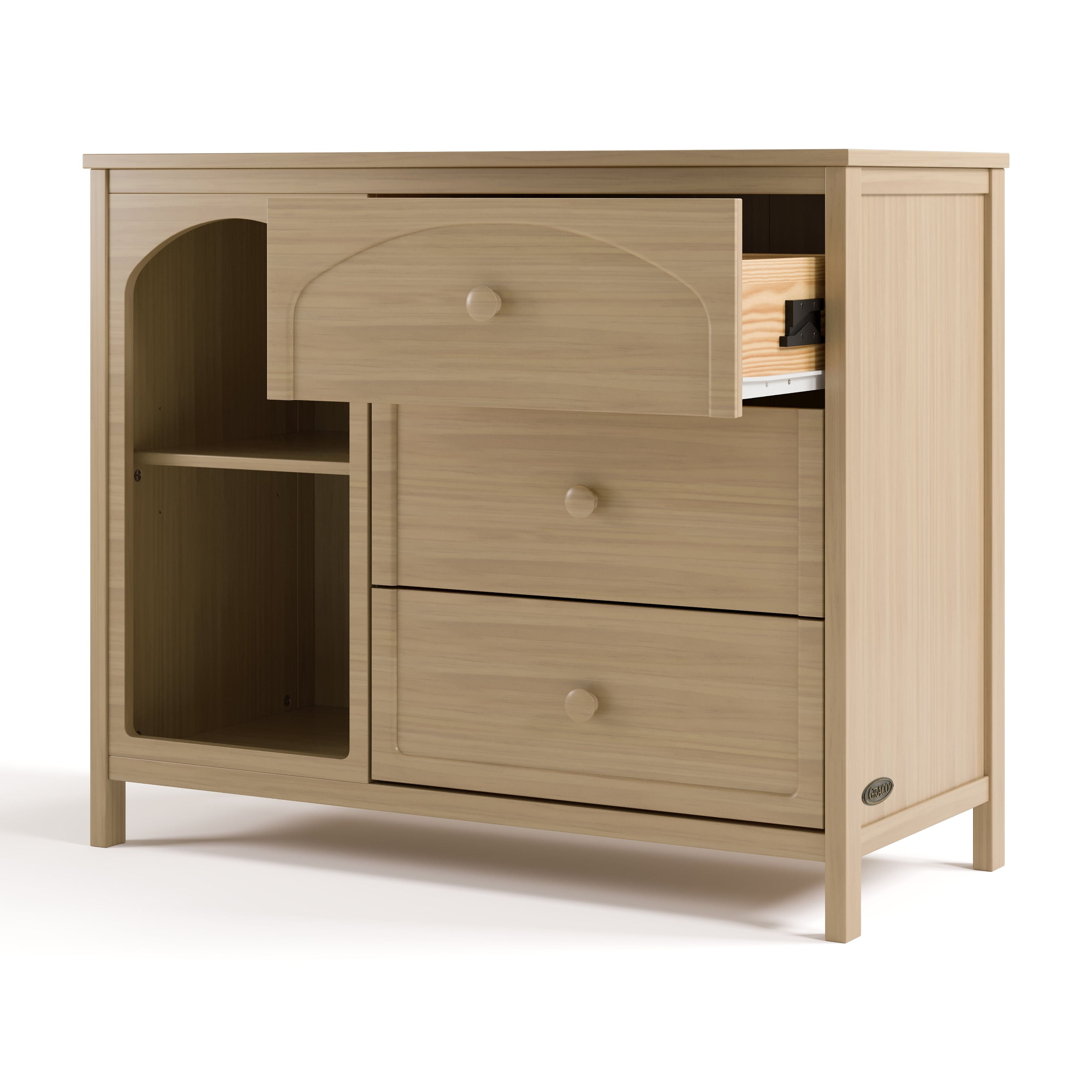 Graco Olivia 3 Drawer Combo Dresser, Driftwood