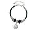 thumbnail image 2 of Delight Jewelry Silvertone Happy Moon Granddaughter Celtic Knot Leather Bead Bracelet, 7"+2" Extender, 2 of 4