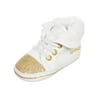 Bebe Baby Girls' Sneaker Booties - white, 3 infant