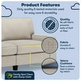 thumbnail image 3 of Serta Palisades 73" Track Arm Sofa with Removable Covers Light Gray, 3 of 17