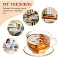 thumbnail image 5 of Zerodeko Coffee Plates Glass Tea Saucers Snack Plate: 4pcs 9cm Coffee Cup Saucers Clear Sauce Dish Sushi Vinegar Dipping Plate Condiment Dish Mini Appetizer Plate for Party Clear Saucer Plates, 5 of 9