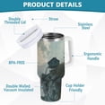 thumbnail image 2 of Yayeee 40oz Stainless Steel Tumbler with Straw and Handle Double-Wall Insulated Travel Water Bottle, Moon and House, 2 of 8