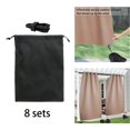 thumbnail image 4 of Lipstore Sac de Sable pour Rideaux d'Extérieur Sacs Lestés Accessoires pour Pavillon Tente Nappes Multifonction Réglable avec Pinces de Retenue 8 Pcs, 4 of 8