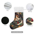 thumbnail image 3 of Christmas Flowers and Cat Christmas Stockings Xmas Stocking for Family Holiday Season Party Decorations, 3 of 8