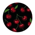 thumbnail image 2 of JEUXUS Cherry Pattern Tablecloth Round Table Cover Washable Polyester Table Cloth for Kitchen Party Picnic Dining Decor, 2 of 7
