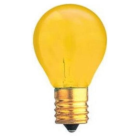 Bulbrite 10S11TY - 10W S11 TRANSPARENT YELLOW E17 130V