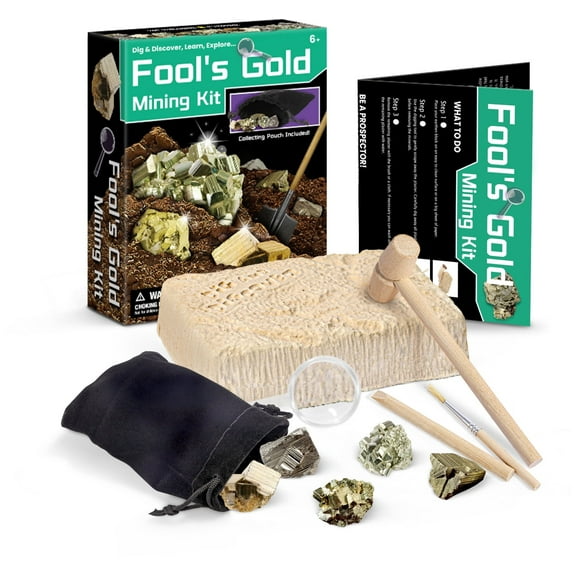 Piano Potato Fool's Gold Dig Kit – STEM Learning, Hands-On Digging & Collectible Mineral Specimens for Kids & Geology Enthusiasts