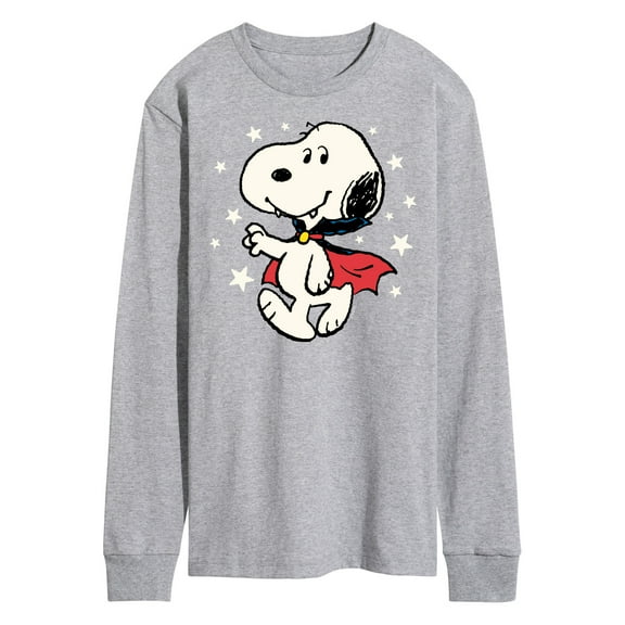 Peanuts - Snoopy Vampire Stars Glow In The Dark - Men's Long Sleeve T-Shirt