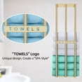 thumbnail image 3 of Bathroom Towel Storage, Bethom Wall Towel Rack for Rolled Towels, Bath Towel Holder Wall 30 Inch, Towel Racks Wall Mounted for Small Bathroom, Gold, 3 of 11