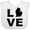 AA-White, variant on Inktastic Love Michigan Boys or Girls Baby Bib