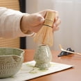 thumbnail image 4 of DWEHIXBUY Accesorio japonés para la ceremonia del Matcha Batidor de Matcha Cuchara tradicional (Chashaku) Cuchara de té Soporte para batidor 1 tazón de té 1 colador de té El juego perfecto para prepar, 4 of 5