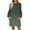 Green, variant on Iyufng Dresses for Women Plus Size on Womens Dresses Long Sleeve,Round-neck Fashion Print High Waist Mid-Calf Casual Mini Dresses,Fall Dresses for Women 2024