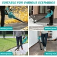 thumbnail image 7 of 20V Leaf Blower Cordless, Electric Leaf Blowers with 2X 2.0Ah Battery and Charger, 480 CFM 160 MPH Battery Powered Leaf Blower, Handheld Lightweight Blower for Lawn, , Sidewalk Cleaning, 7 of 7