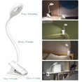 thumbnail image 4 of Trahoo Lampe de Lecture à Clipser pour Lit, Lampe de Chevet à Protection des Yeux, 25 Réglages Lampe de Lecture LED, Lampe de Lecture Rechargeable USB, Lampe de Bureau à Pince avec Cou Flexible, Lampe de Lit à Contrôle Tactile, 4 of 4