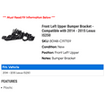 thumbnail image 2 of Front Left Upper Bumper Bracket - Compatible with 2014 - 2015 IS250, 2 of 2