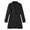 Black-Hoodless, variant on Women Wool Blend Winter Trench Coats Double- Mid Length Peacoats Notch Lapel Winter Outwears (Khaki-Hooded XL)