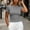 Gray, variant on Ankola Women Elastic Workout Shirts Breathable Compression Quick Dry Gym Lightweight Basic Fitted Tops