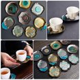 thumbnail image 3 of Raindrops Posavasos Metálicos Dorados Para Taza Con Protección Contra Humedad Y Calor Para Hogar Y Cafetería, 3 of 7