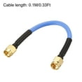 thumbnail image 4 of Uxcell SMA Male to SMA Male RG402 Coax Cable 0.1M/0.33Ft 2 Packs, 4 of 4