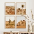 thumbnail image 4 of PixonSign Framed Wall Art Red Canyon Valley Desert & Plants Posters, Set of 4 Southwest Landscape Illustrations Photography Wall Decor, Adhesive Canvas Prints for Home Decor - 12"x16" Natural, 4 of 5