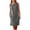 Dark Gray, variant on Mgmyaa Women's T shirt Dress Button Up Cocktail-Length Shirt Dresses Round Neck Oversized Dress with Pockets