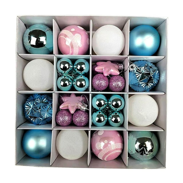 Bolas de Navidad Yuyangstore Adornos surtido 3cm-6cm rosa