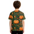 thumbnail image 6 of Toddler Boy Girls Halloween Shirt Cute Cartoon Halloween Printed Shirt Short Sleeve Fall Tops, 6 of 6