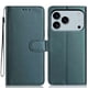 thumbnail image 1 of For iPhone 17 Pro Wallet Case with Strap Multiple Card Slots Solid Color Leather Stand Phone Cover -, 1 of 5
