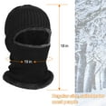 thumbnail image 6 of Liwarace Wool Knit Hat Padded Hat Headgear Ski Hat Hunting Tactical Hat Unisex, 6 of 17