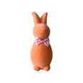thumbnail image 2 of CoreLiving Easter Bunny Figurines Flocked Spring Rabbit Decor with Bow Tie 5.9 Inch Tabletop Mantel Decorations for Home Office Indoor Centerpieces, 2 of 6