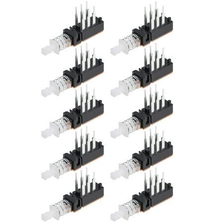 Push Button Switch  DPDT 6 Pin 1 Position Self-Locking 0.5  Long Pin 10pcs price history on PriceWatchPro