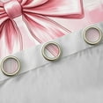 thumbnail image 4 of Homewish Lovely Bow Knot Blackout Curtains Set of 2 (52x84 Each),Cartoon Bowtie Ribbon Window Curtains,Pink White Ombre Curtains and Drapes For Girl Kids,Microfiber Bedroom Decor, 4 of 6