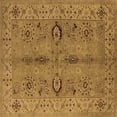 thumbnail image 1 of Ahgly Company Indoor Square Oriental Brown Traditional Area Rugs, 4' Square, 1 of 4