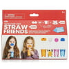 Straw Friends Arts and Crafts Kit By, Pack contains everything you need to make 8 x animal cups & straw noses. By NPW
