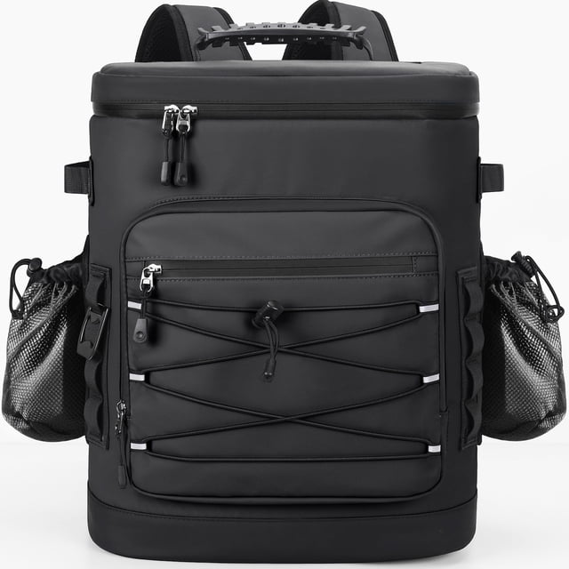 Mochila térmica YOUNGOA, grande, con aislamiento, 30 litros, negra