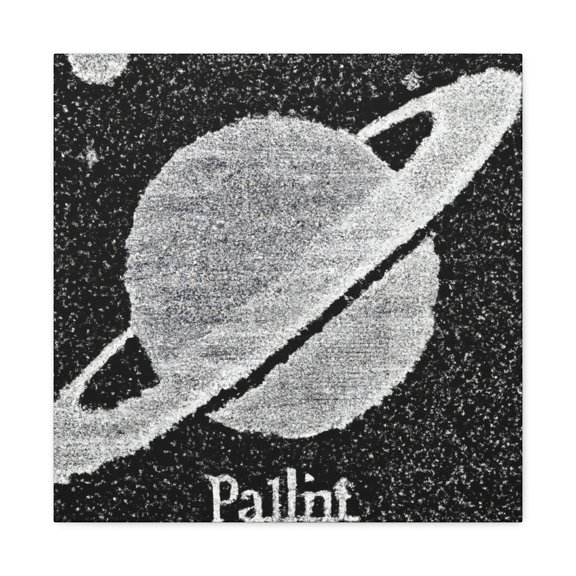 Pluto's Pointillist Dream - Canvas