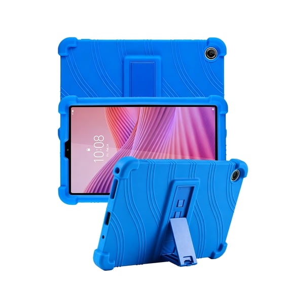 Ylgotdk Silicone Case for Lenovo Tab One Tablet 8.7 Inch with Kickstand (Blue)