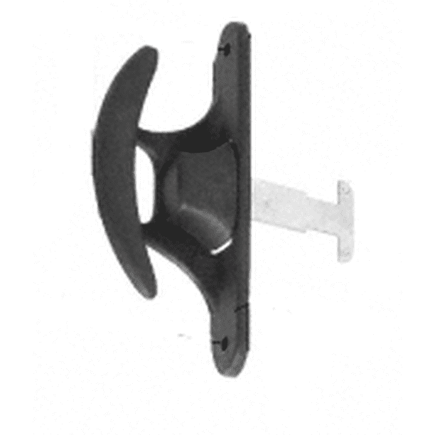 CRL A215 Black Sliding Screen Door Latch and Pull with 31/2" Screw