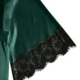 thumbnail image 6 of Tisuna Women'S 4 Pieces Lace Sleepwear Outfits Solid Color Underwear Set With Shorts And Nightdress Outfits Cool Comfort Fit Women Sexy Pajamas Set Dark Green Size Xs, 6 of 8