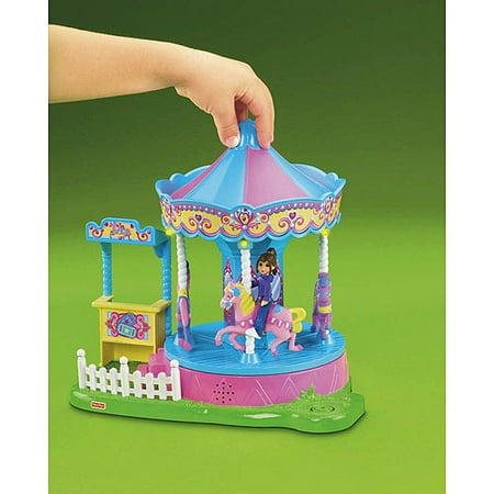 Go Anywhere Girls Village Carousel Play Set