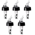thumbnail image 1 of 5 Piezas 30ml Vertedor de Licor de Plástico Botella de Vino de Vertedor Tapón Tapón Dispensador de Vino de Corcho una Prueba de Fugas, 1 of 6