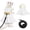 White, variant on Misright Small Dog Harness with No Pull Walking Hiking Harness Skirt Easy Walking