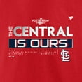 thumbnail image 4 of Youth Fanatics Red St. Louis Cardinals 2022 NL Central Division Champions Locker Room T-Shirt, 4 of 4