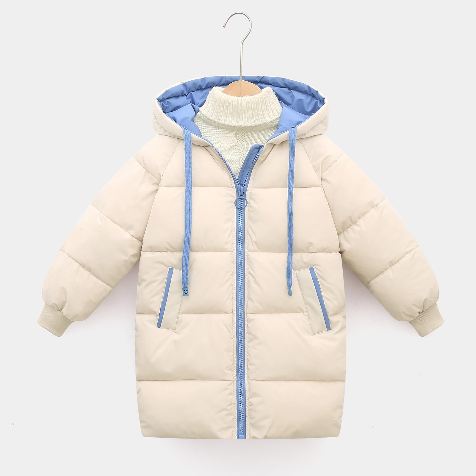 DPTALR Manteau en Duvet Épais et Chaud pour Enfants Hiver à