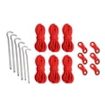 thumbnail image 5 of Lohuatrd 19Pcs/Set High Hardness Strong Toughness Camping Ropes Adjusters Set Easy Installation Outdoor Camping Tent Stakes Buckles Reflective Ropes Set for Hiking, 5 of 7