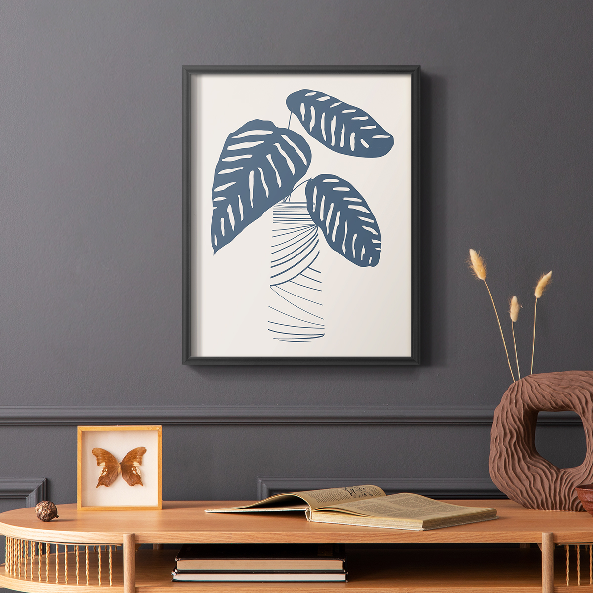 Wired in Monochrome II Framed Print - Solid Wood in Single Picture Frame Solid Wood 2 Framed Print