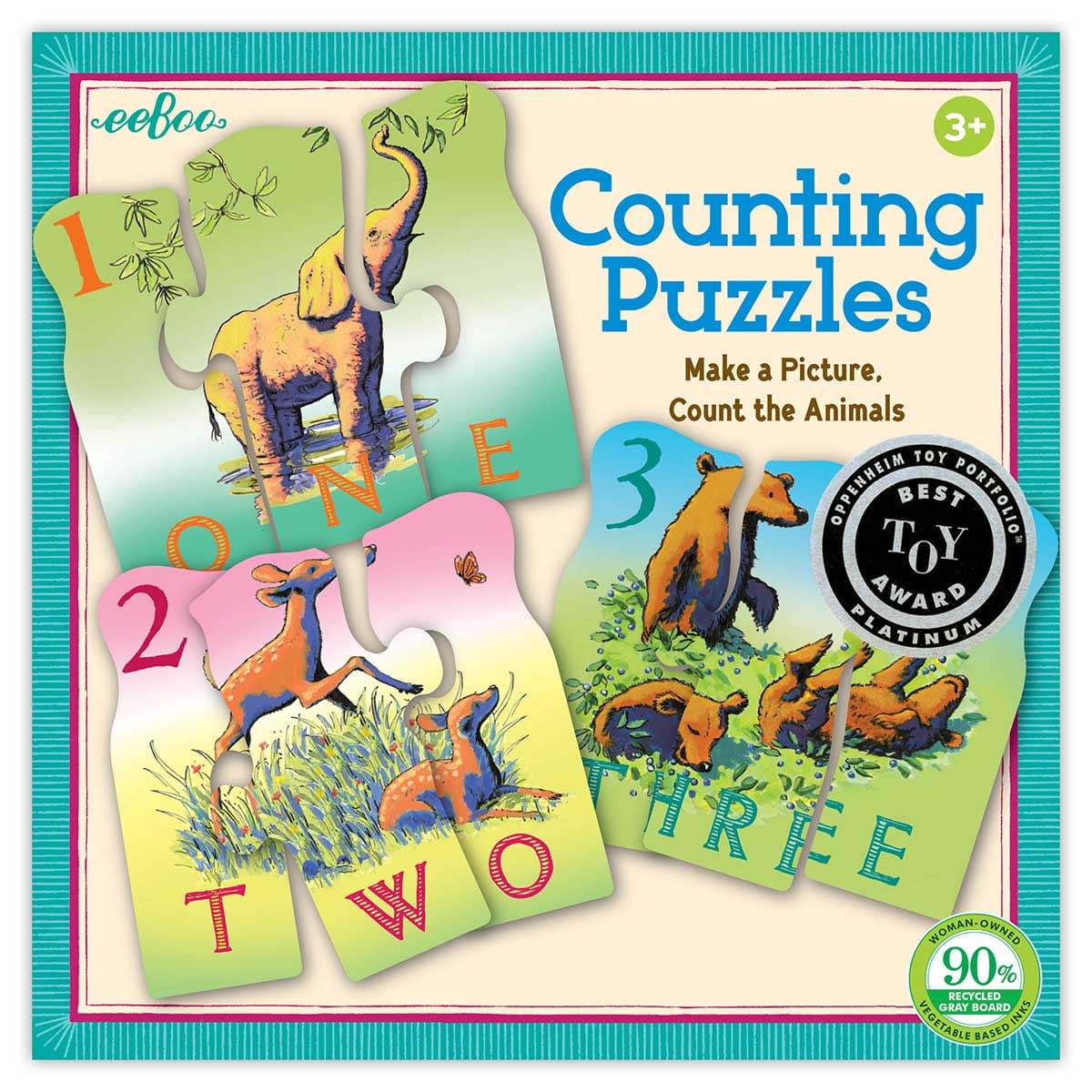 Animal Counting A 30 Piece Puzzle By Eeboo Walmart Com