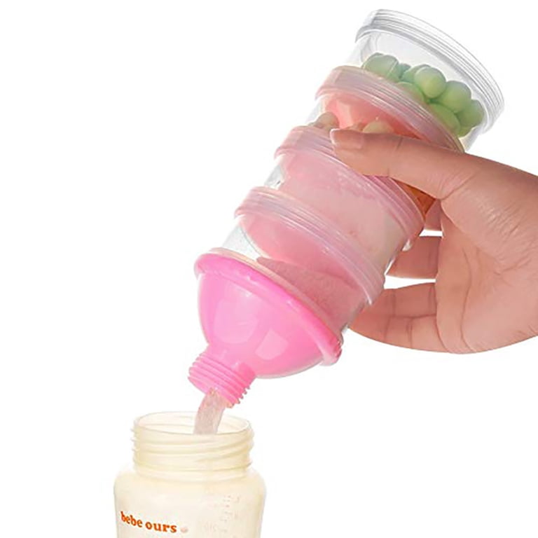 Formula Powder Container Formula Pots Travel Baby Feeding Baby 2-Pack - Stackable Powder ...