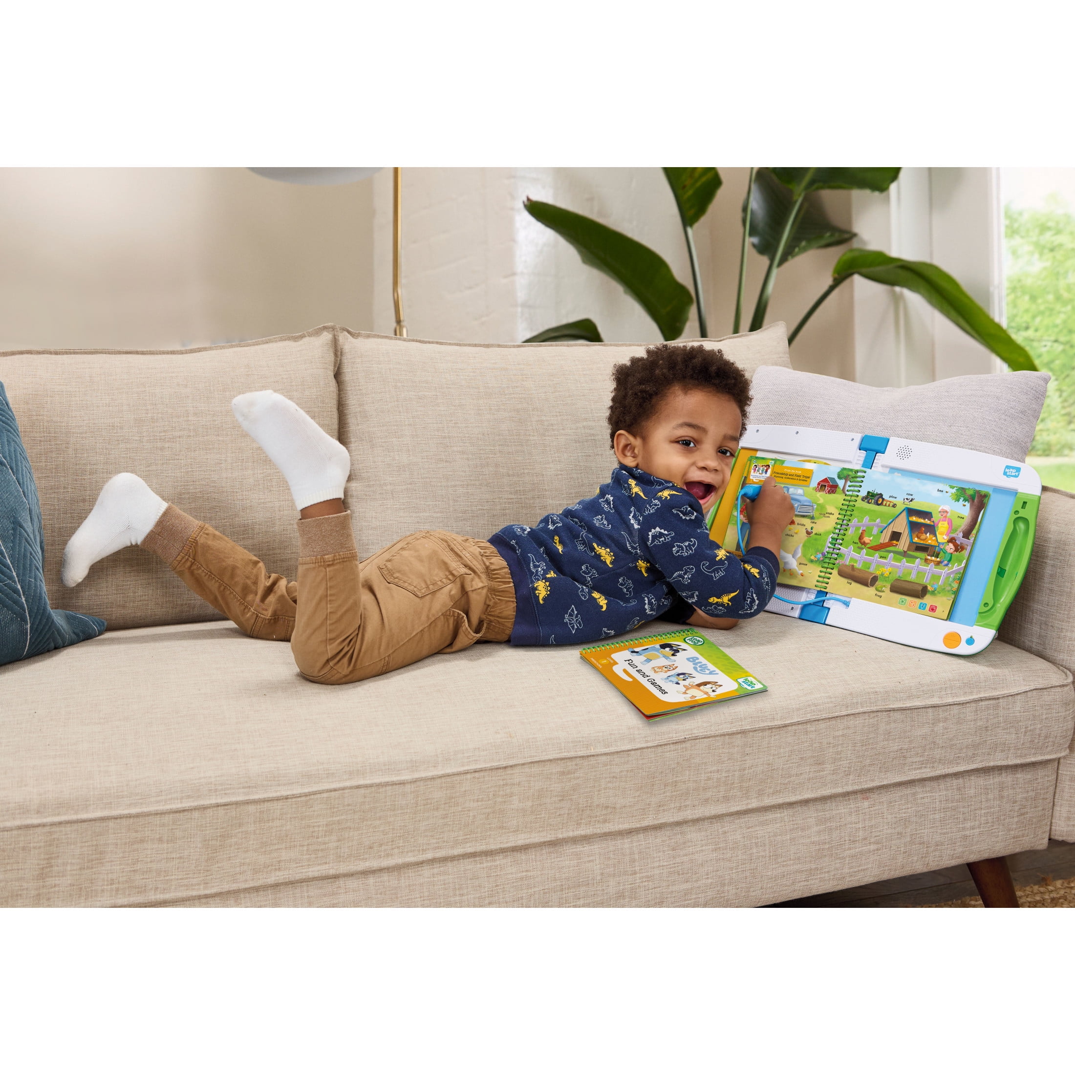 LeapFrog LeapStart Bluey Fun & Games Activity Bundle System and Books, Reading Toy for Kids