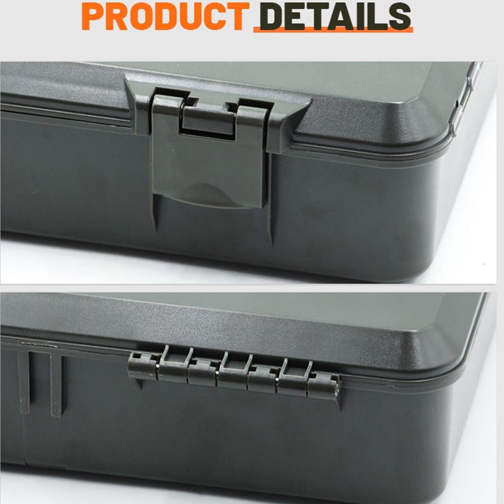 Yihuala Internal Divider Organizers Fishing Tackle Box Tray Fishing Rigs Line Storage Case Multiple Compartment Container Box